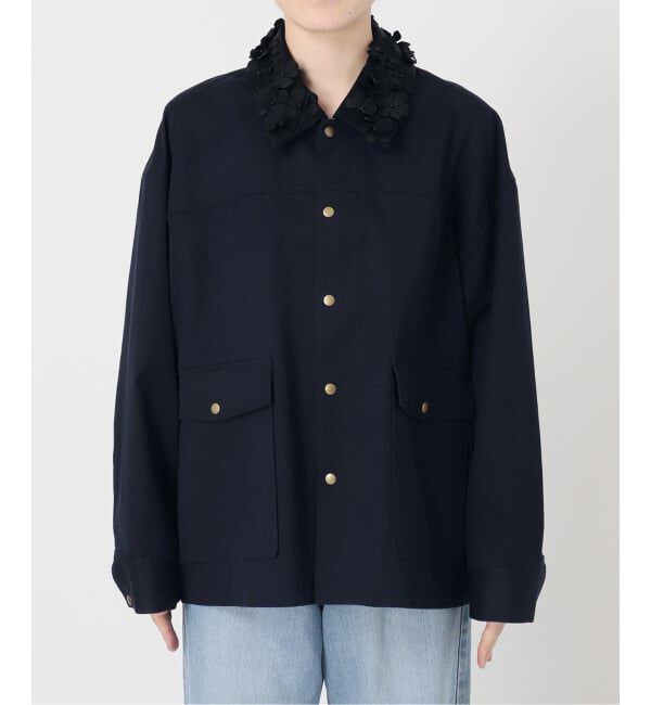 IENA「《予約》MARGE/マージ 別注 FLOWER COLLAR COVERALLS ブルゾン 1012-0101-023」|その他|