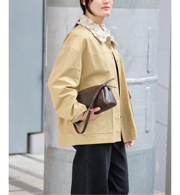 IENA「《予約》MARGE/マージ 別注 FLOWER COLLAR COVERALLS ブルゾン 1012-0101-023」|その他|