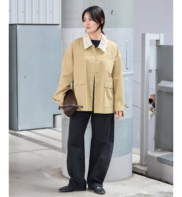 IENA「《予約》MARGE/マージ 別注 FLOWER COLLAR COVERALLS ブルゾン 1012-0101-023」|その他|