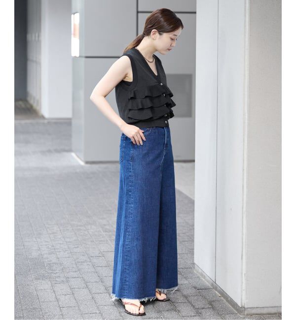 IENA「《予約》LOWER/ローヴァー 18G Sleeveless Cardigan カーディガン LW-88」|カーディガン|