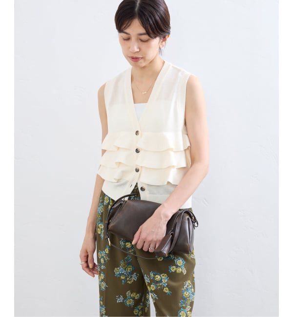 IENA「《予約》LOWER/ローヴァー 18G Sleeveless Cardigan カーディガン LW-88」|カーディガン|