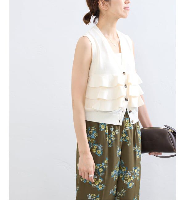 IENA「《予約》LOWER/ローヴァー 18G Sleeveless Cardigan カーディガン LW-88」|カーディガン|