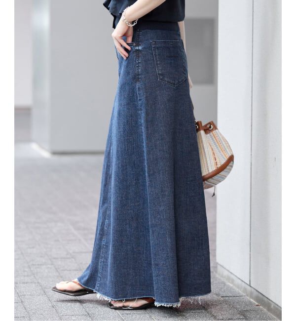 IENA「《予約》YANUK/ヤヌーク 別注 Flare Long Skirt スカート」|スカート|