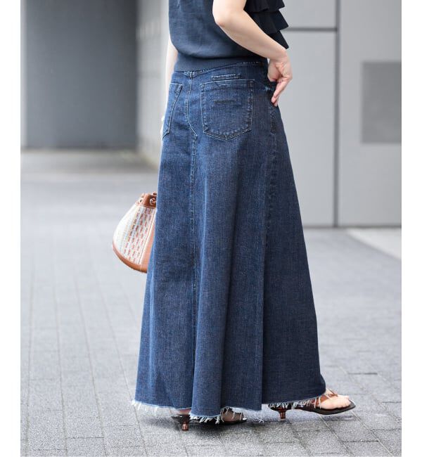IENA「《予約》YANUK/ヤヌーク 別注 Flare Long Skirt スカート」|スカート|