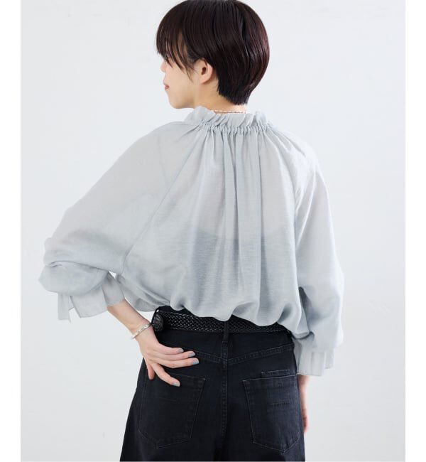 IENA「《予約》カールマイヤー ギャザーブラウス」|シャツ・ブラウス|