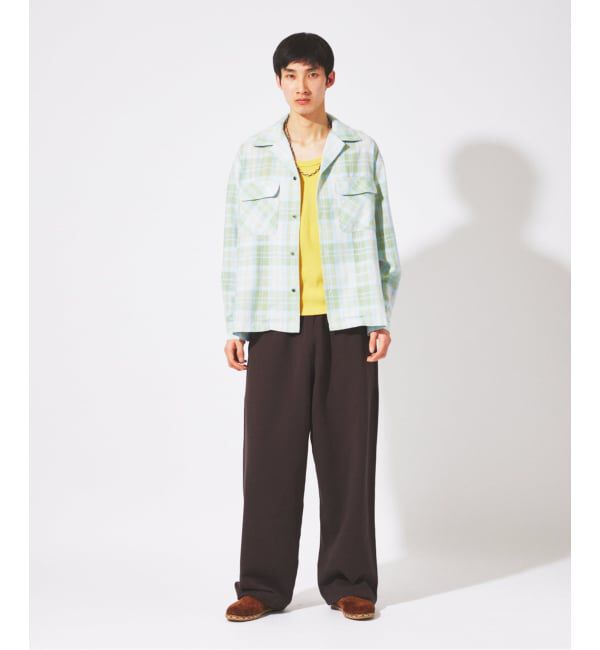 JOURNAL STANDARD「エアリー チェック オープンカラー シャツ」|シャツ・ブラウス|