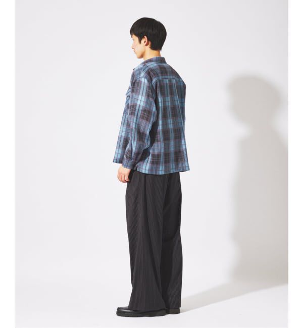 JOURNAL STANDARD「エアリー チェック オープンカラー シャツ」|シャツ・ブラウス|