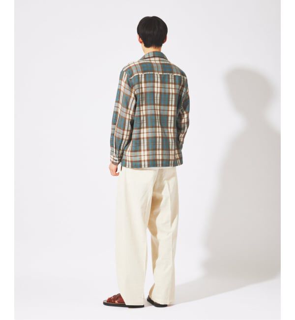 JOURNAL STANDARD「エアリー チェック オープンカラー シャツ」|シャツ・ブラウス|