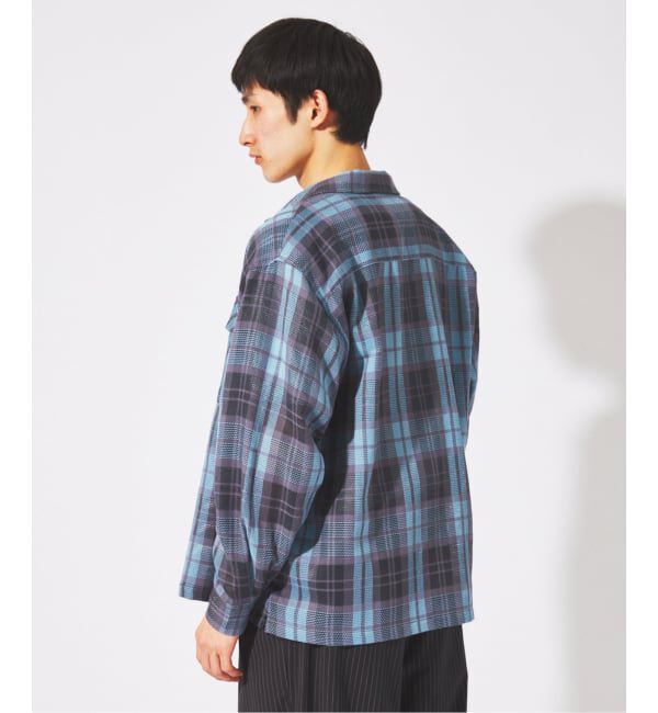JOURNAL STANDARD「エアリー チェック オープンカラー シャツ」|シャツ・ブラウス|