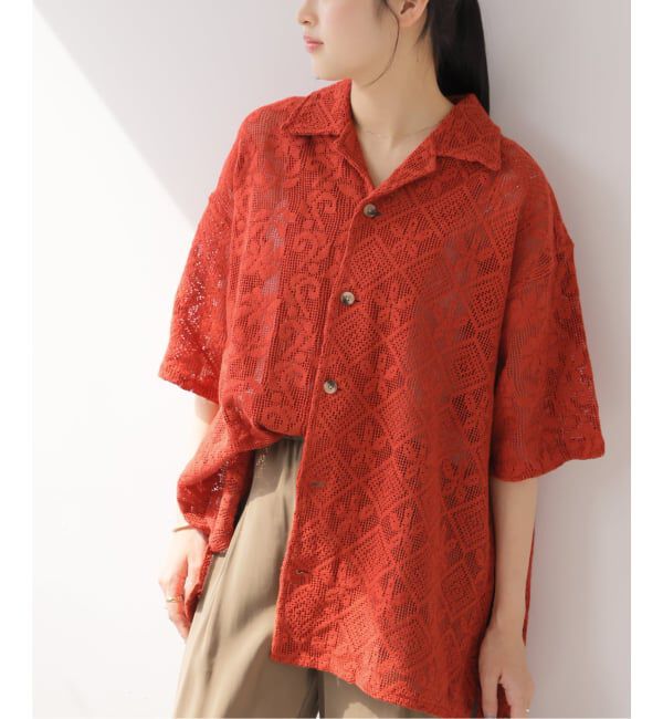 JOURNAL STANDARD relume「【Lords of Lotus / ローズオブロータス】   LACE SHIRTS」|シャツ・ブラウス|オレンジ