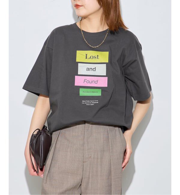 journal standard L'essage「《追加》POETMEETS DUBWISE LOST AND FOUND Tシャツ」|Tシャツ・カットソー|ブラック