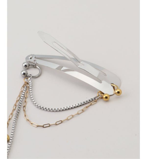 U by SPICK&SPAN「heyep / ヘイップ Pierced Chain Hair Clip 2piece」|その他|