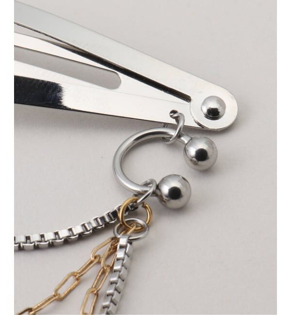 U by SPICK&SPAN「heyep / ヘイップ Pierced Chain Hair Clip 2piece」|その他|