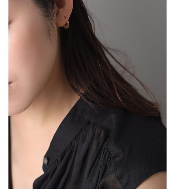 Spick and Span「《WEB限定予約》【SAMH by LILAS】プレートフープピアス SV（両耳）」|ピアス|