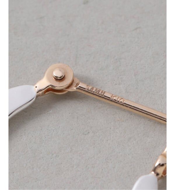 Spick and Span「《WEB限定予約》【SAMH by LILAS】プレートフープピアス SV（両耳）」|ピアス|