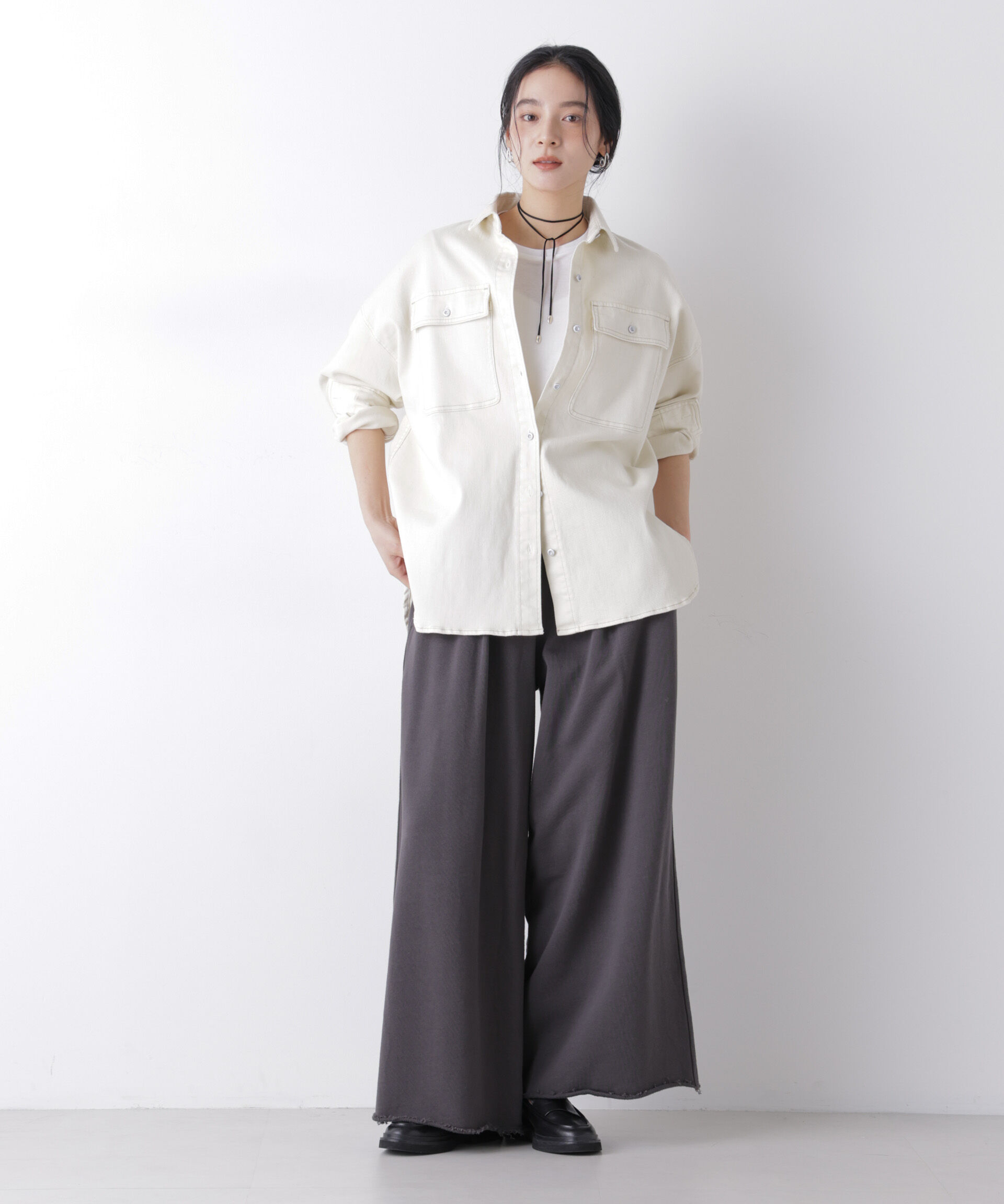 nano･universe「Healthy DENIM/別注 Almond Ecru」|シャツ・ブラウス|