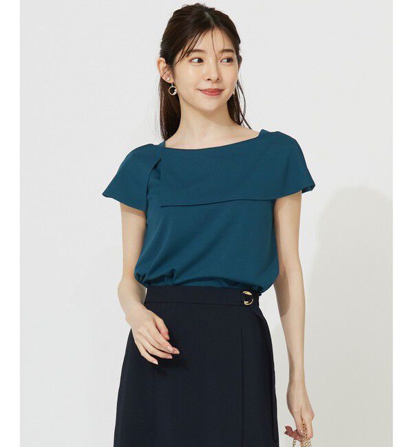 ANY SIS「ケープディテール カットソー」|Tシャツ・カットソー|グリーン