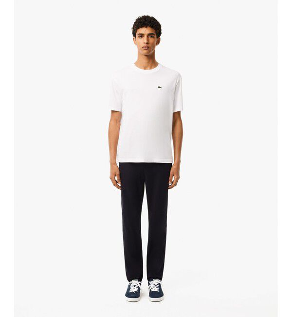 LACOSTE「スリムフィットストレート ストレッチチノパンツ」|チノ|ダークネイビー