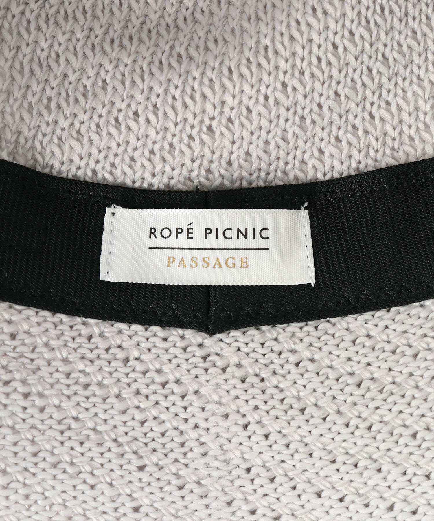 ROPE PICNIC PASSAGE「変わり編みサーモベルハット」|ハット|