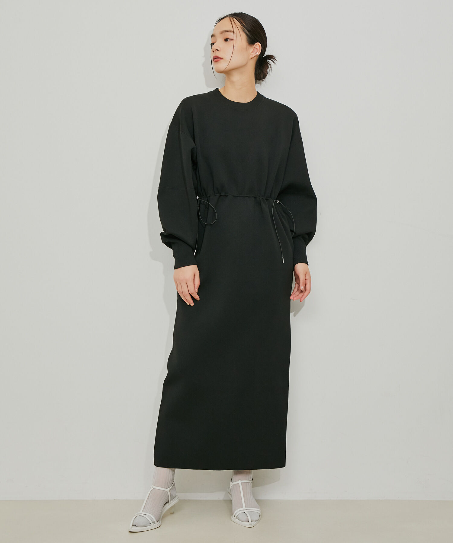 ADAM ET ROPE'「【サステナブル】フォルムニットワンピース」|ワンピース|