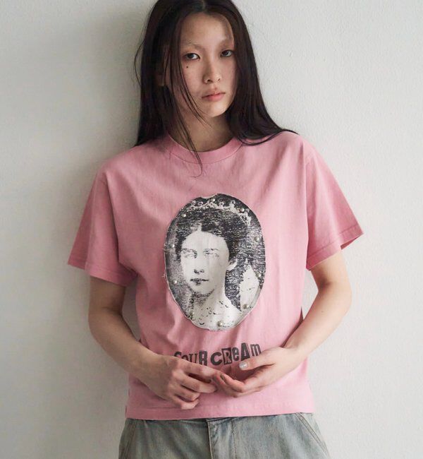  「【Soucream】VenusリメイクTEE」|Tシャツ・カットソー|ピンク