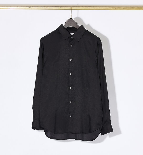 ABAHOUSE「【Air Hole Stretch】エアリー レギュラーカラー シャツ」|シャツ・ブラウス|ブラック