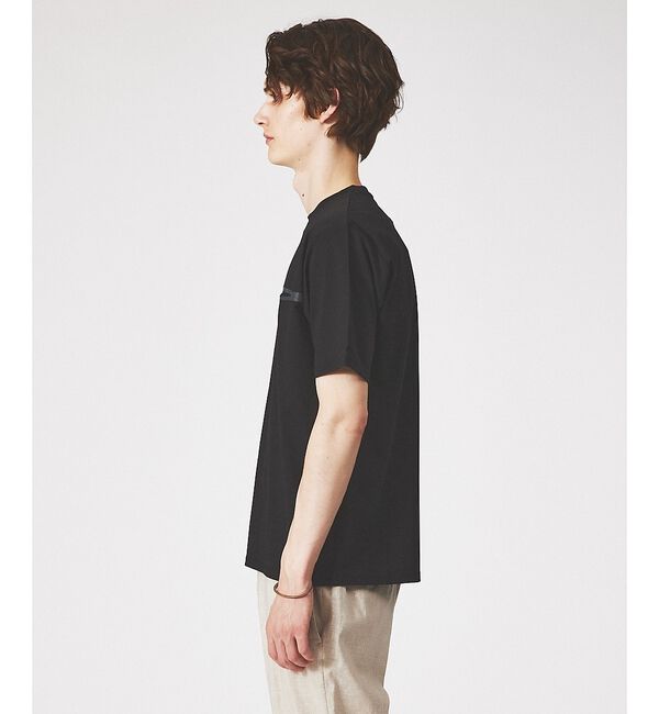 ABAHOUSE「ストレッチポンチ フロントデザイン ポケットTシャツ」|Tシャツ・カットソー|
