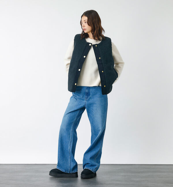 Rouge vif「【BARBOUR/バブアー】DULSIE LINER / ボアベスト / WEB」|ベスト・ジレ|
