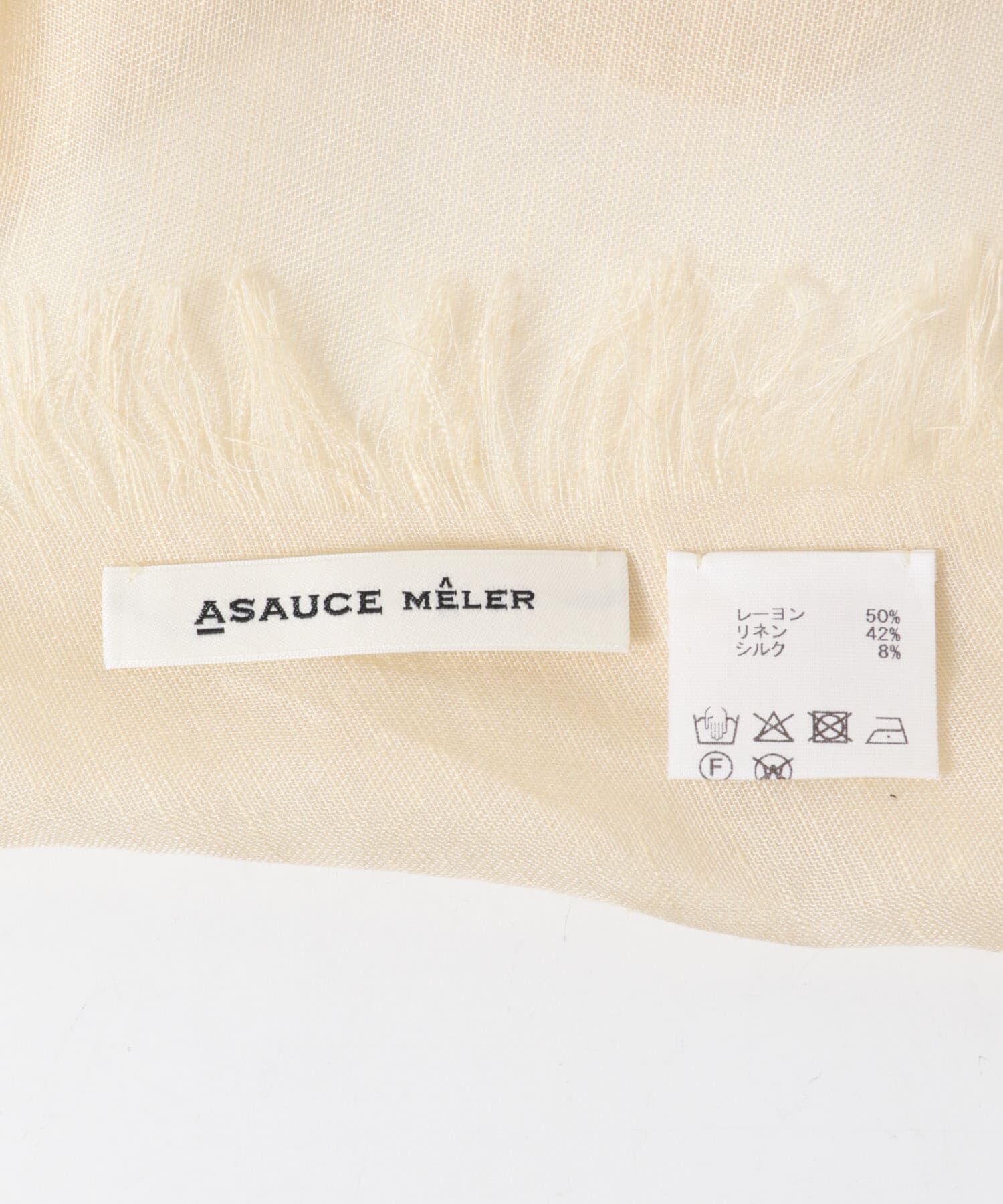 RODE SKO「ASAUCE MELER　リネンモダールシルクメランジュソリッド ストール」|ストール|