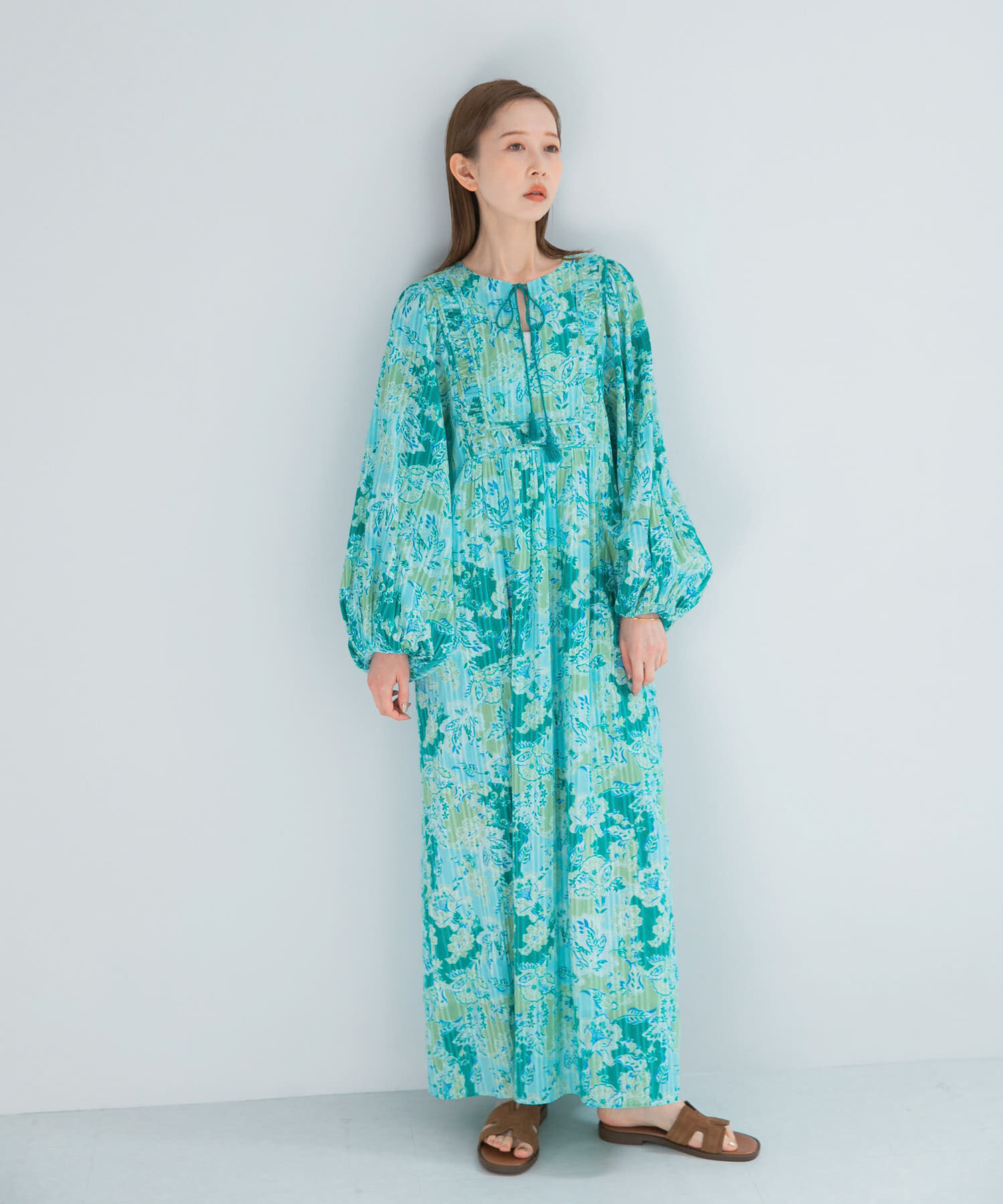 URBAN RESEARCH ROSSO「sara mallika　COTTON BOHEMIAN FLOWER DRESS」|ワンピース|