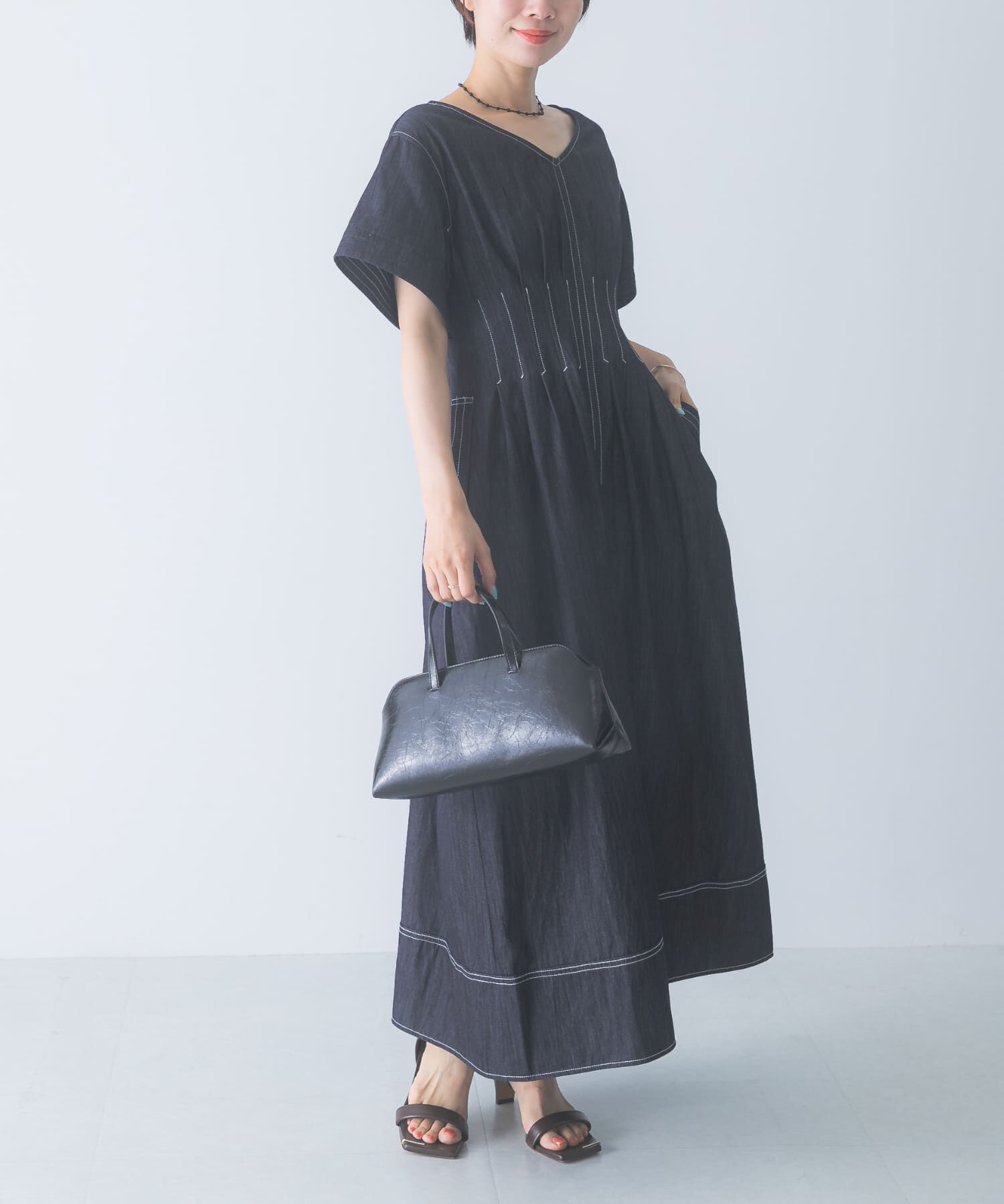URBAN RESEARCH ROSSO「ELENDEEK　WAIST TUCKED ONE-PIECE」|ワンピース|