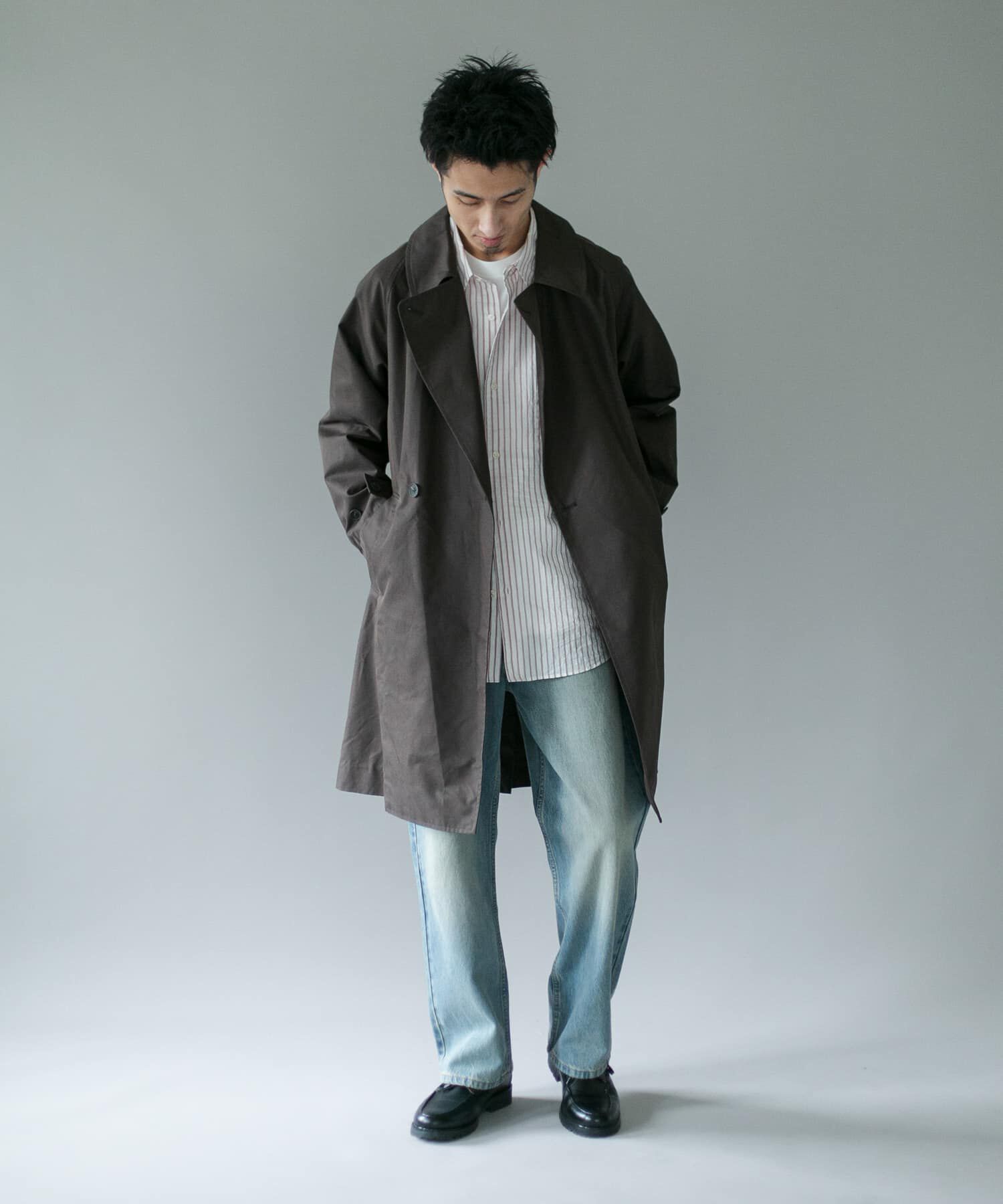 URBAN RESEARCH DOORS「TCツイル オーバーフィット トレンチコート」|トレンチコート|