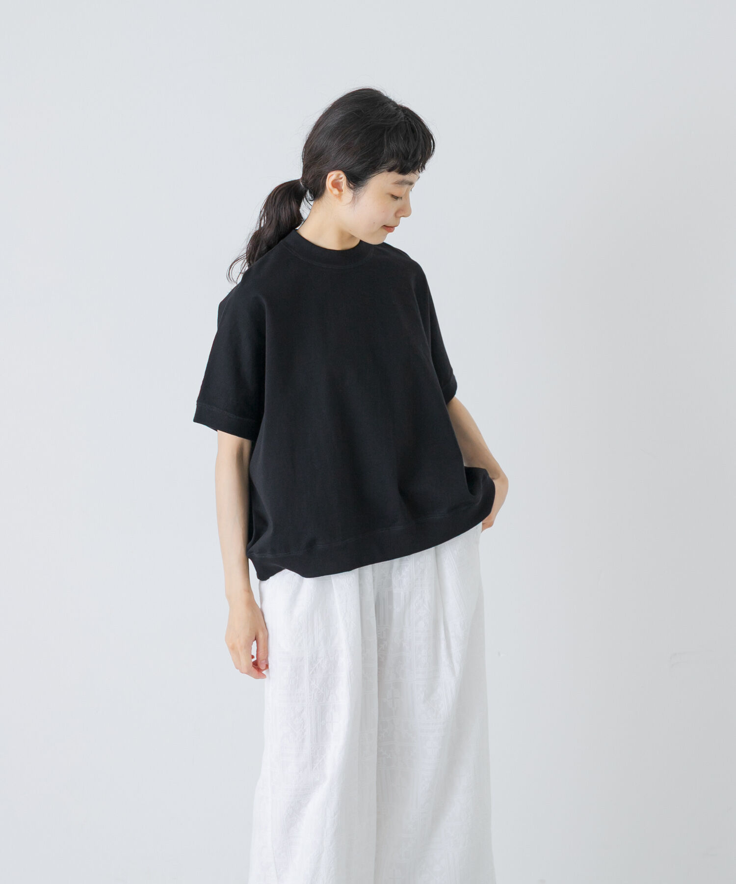かぐれ「天竺 ワイドプルオーバー」|Tシャツ・カットソー|