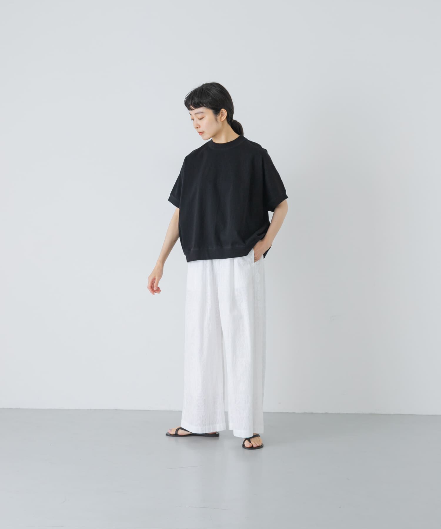 かぐれ「天竺 ワイドプルオーバー」|Tシャツ・カットソー|