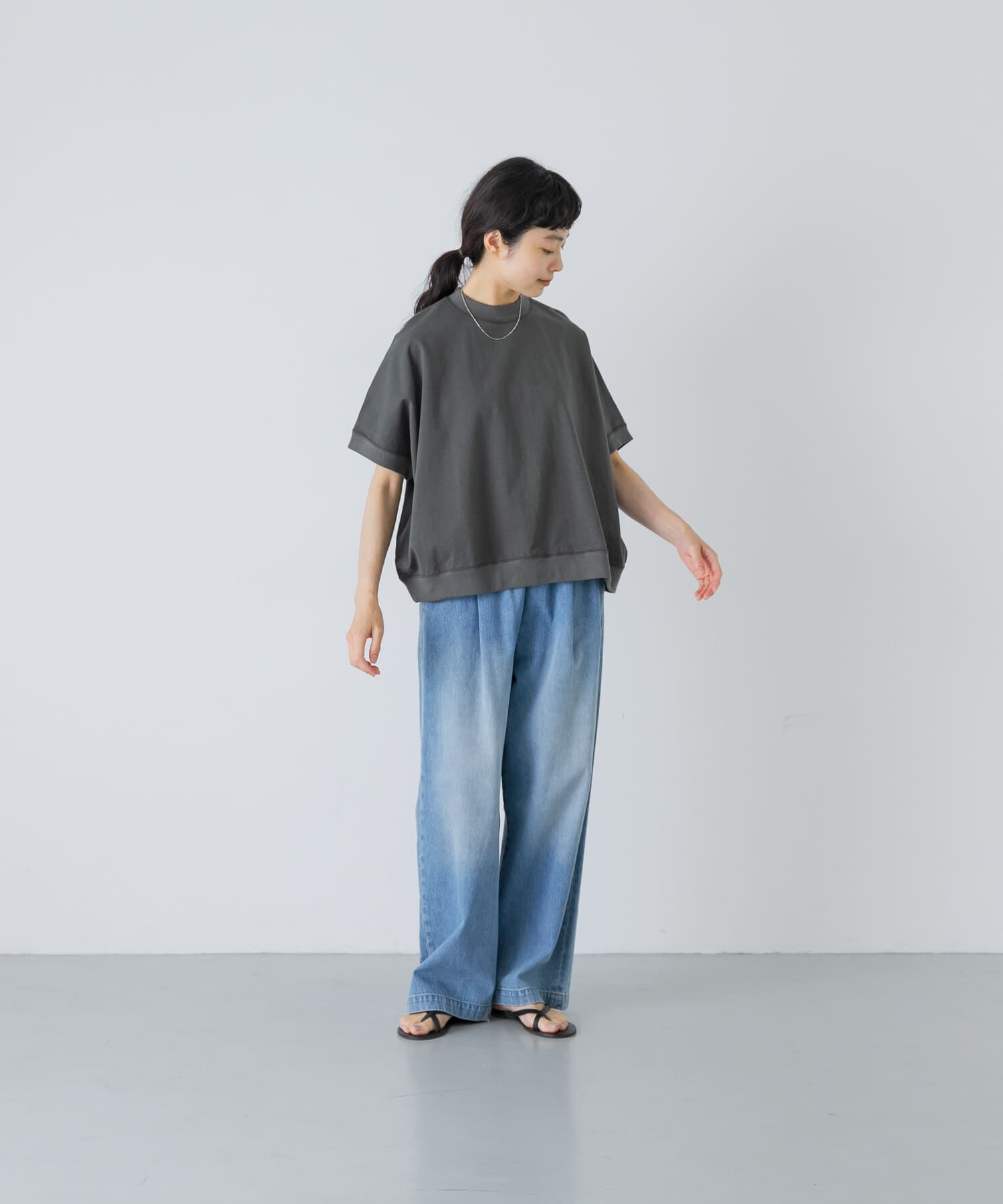 かぐれ「天竺 ワイドプルオーバー」|Tシャツ・カットソー|