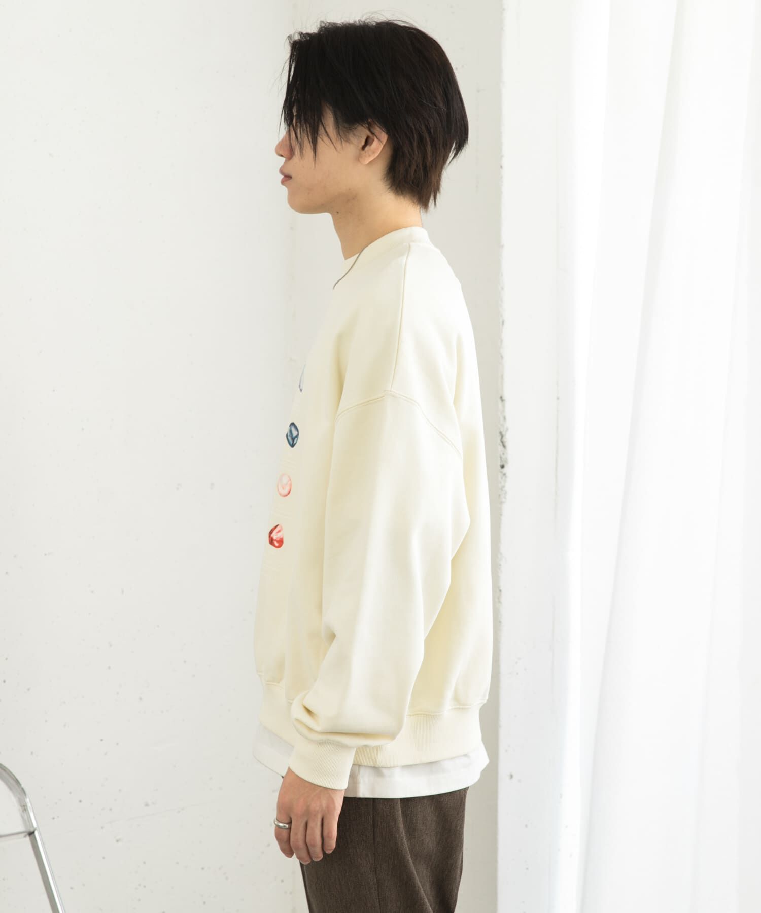 SENSE OF PLACE by URBAN RESEARCH「Gem Stone Cropped Sweat」|スウェット・ジャージ|
