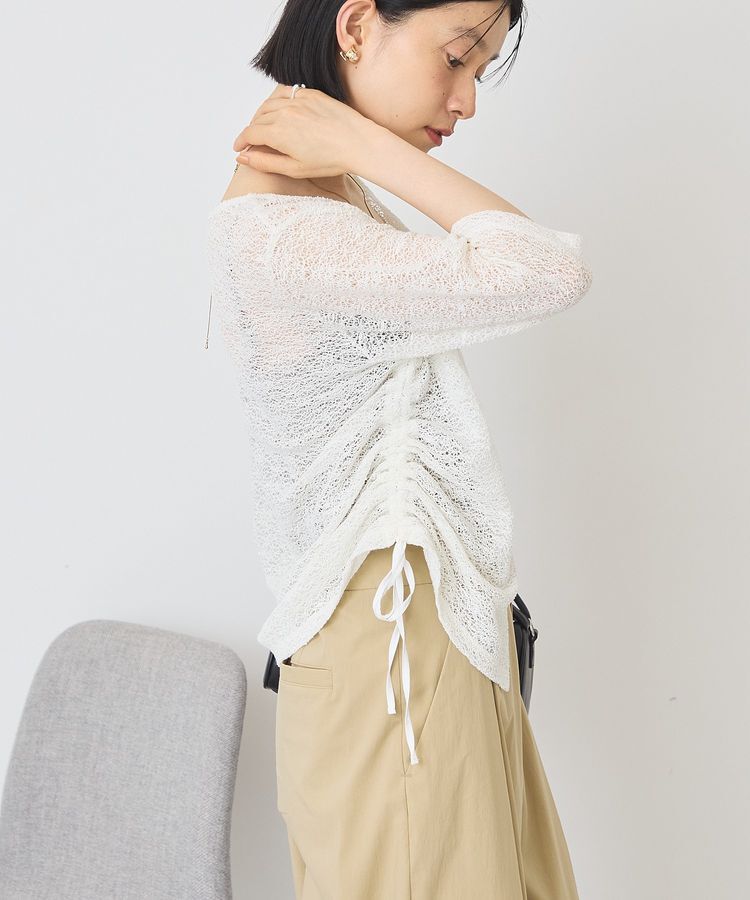 AMERICAN HOLIC「レース5分袖カーディガン」|カーディガン|