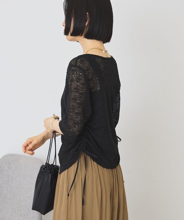 AMERICAN HOLIC「レース5分袖カーディガン」|カーディガン|