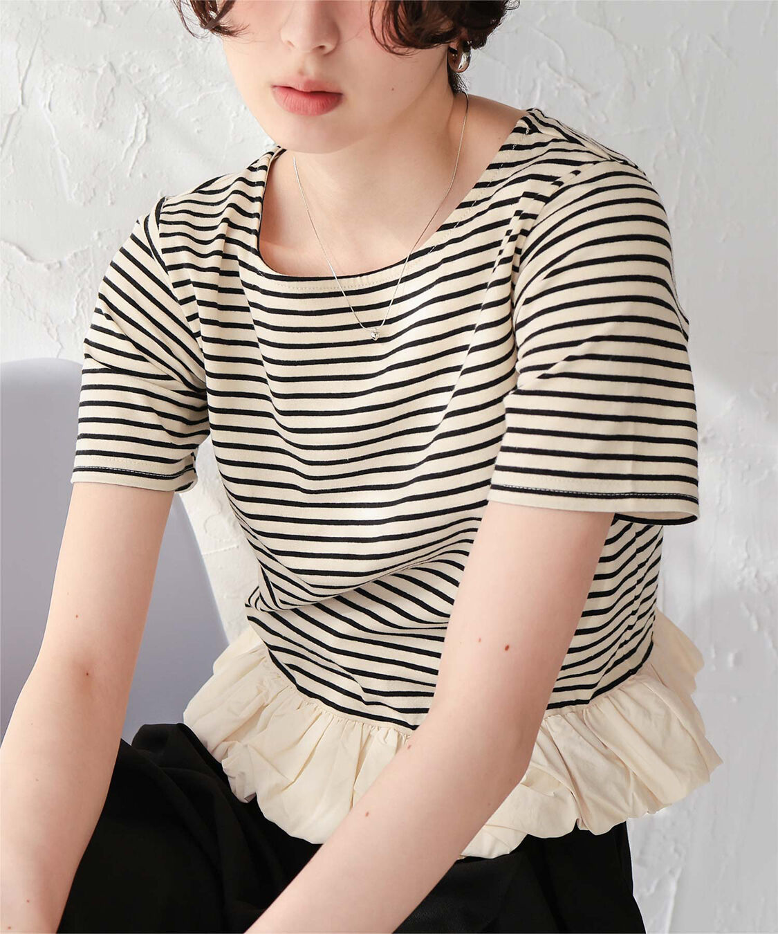 titivate「チビバルーン半袖トップス」|Tシャツ・カットソー|