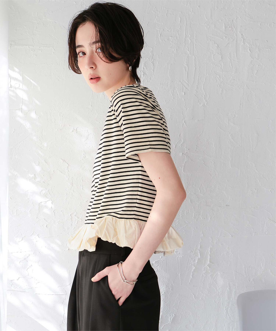 titivate「チビバルーン半袖トップス」|Tシャツ・カットソー|