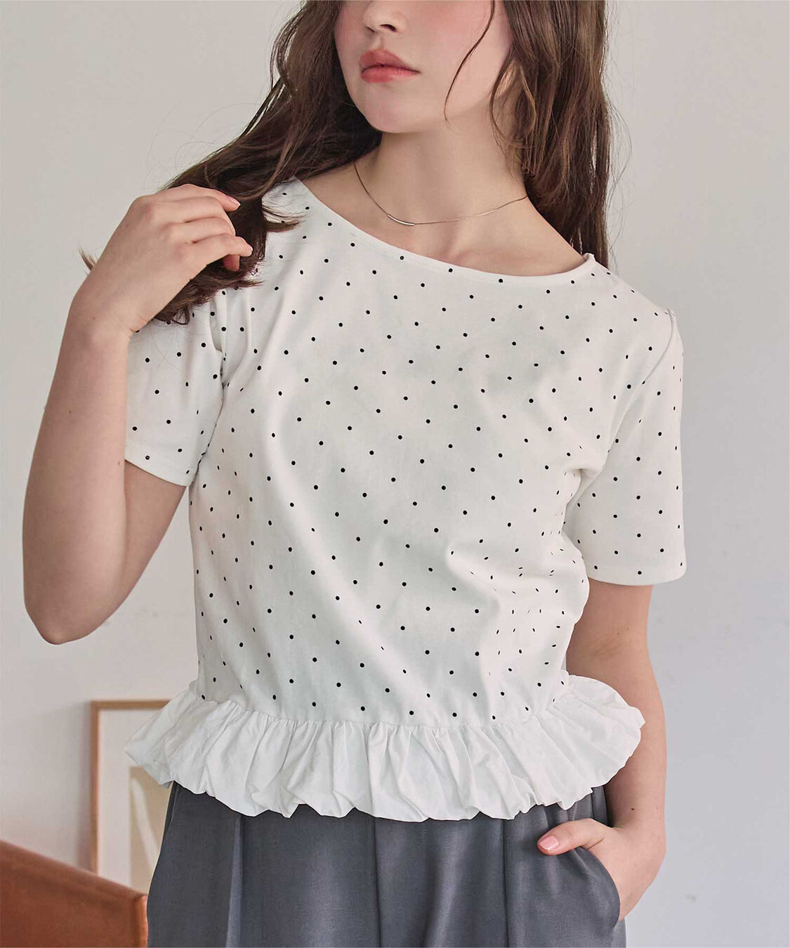 titivate「チビバルーン半袖トップス」|Tシャツ・カットソー|ドット2