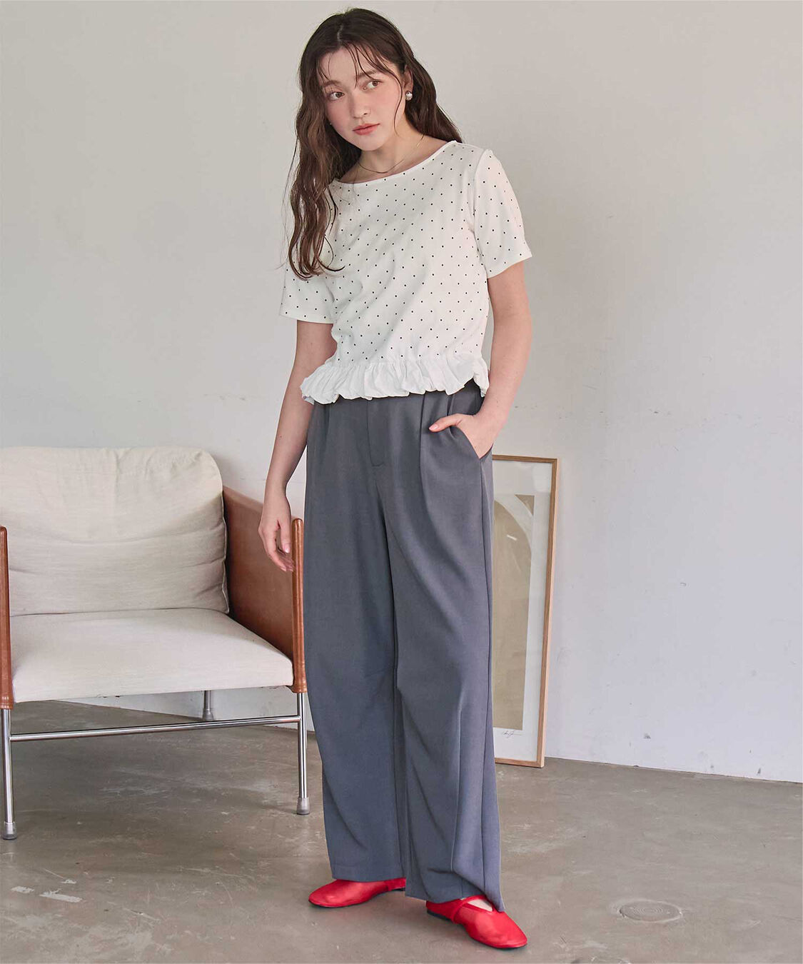 titivate「チビバルーン半袖トップス」|Tシャツ・カットソー|