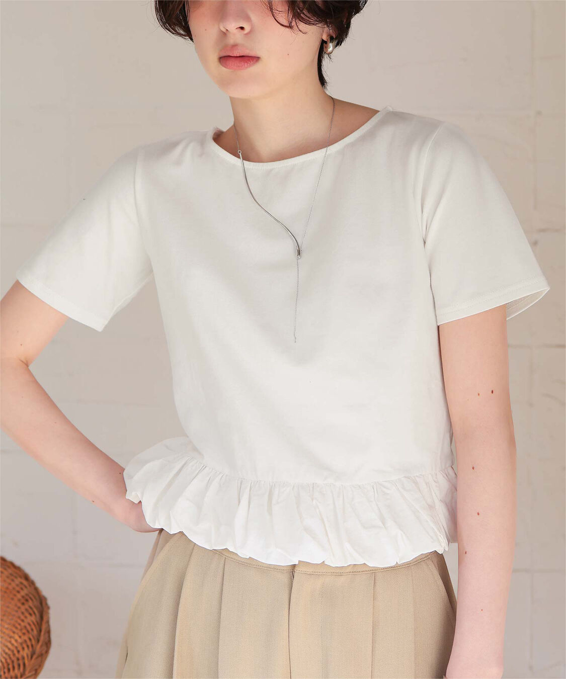 titivate「チビバルーン半袖トップス」|Tシャツ・カットソー|