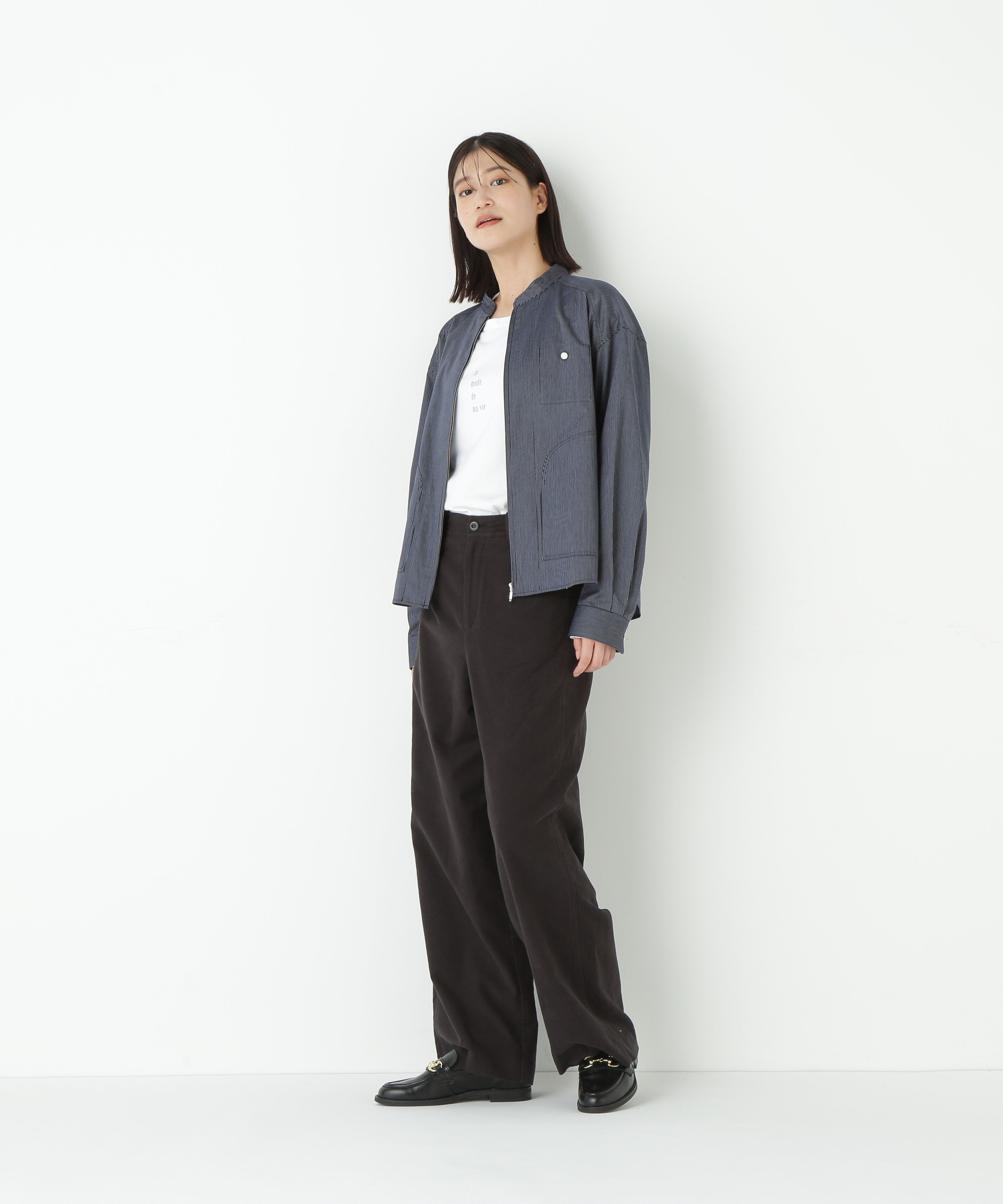  「◆ストレッチエアリードットコードセミワイドパンツ」|その他|