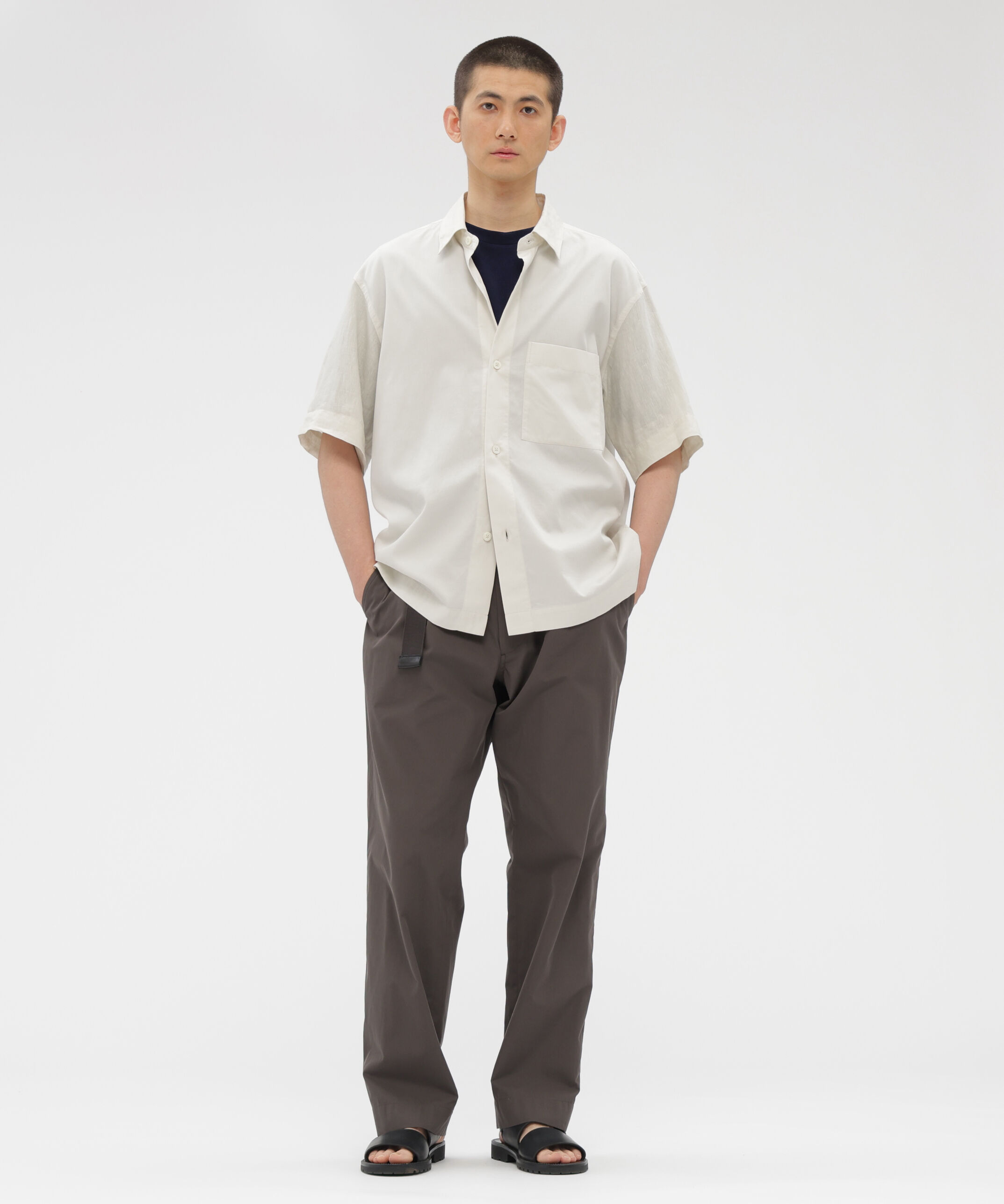 MARGARET HOWELL「COTTON LINEN PIQUE TOP」|Tシャツ・カットソー|