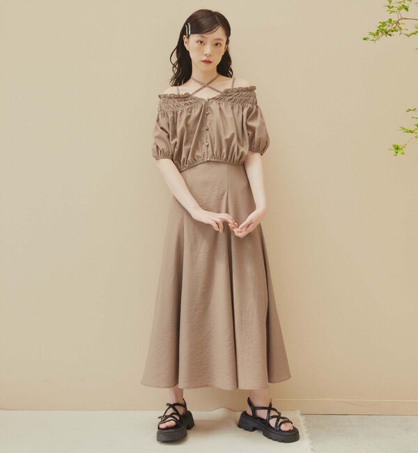 archives「マルチｗａｙオフショルブラウス&times;キャミワンピースＳＥＴ」|ワンピース|
