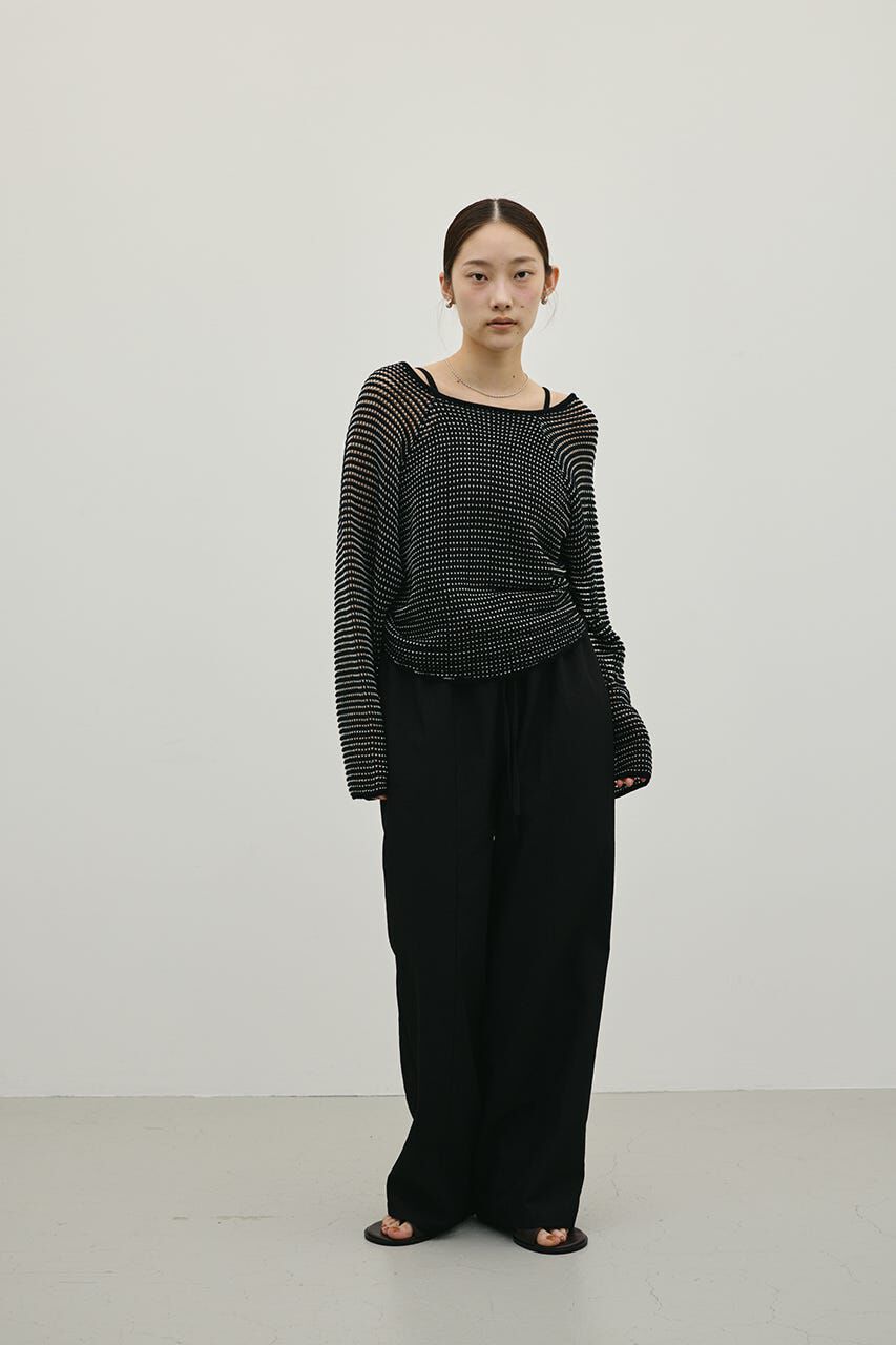STYLEMIXER「バックオープンメッシュニット」|ニット・セーター|