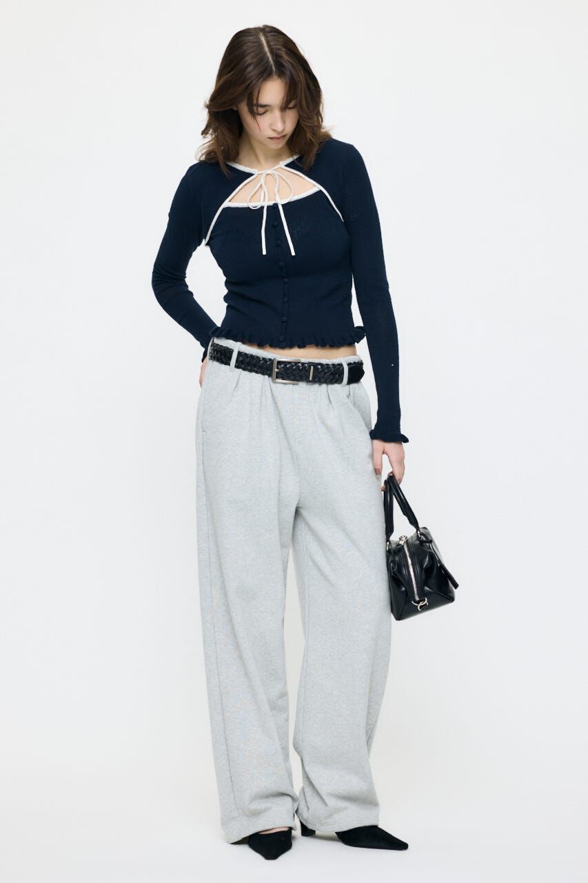 MOUSSY「BOW DESIGN LAYERED ニット」|ニット・セーター|