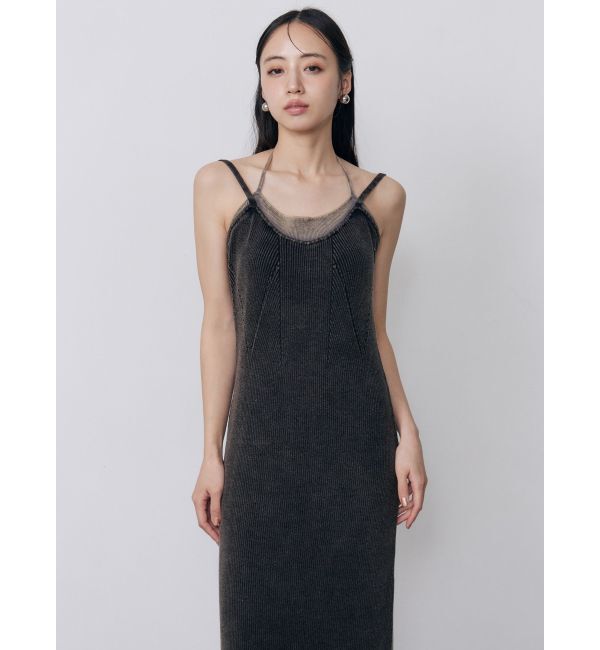 MURUA「レイヤードライクニットキャミワンピース」|ワンピース|