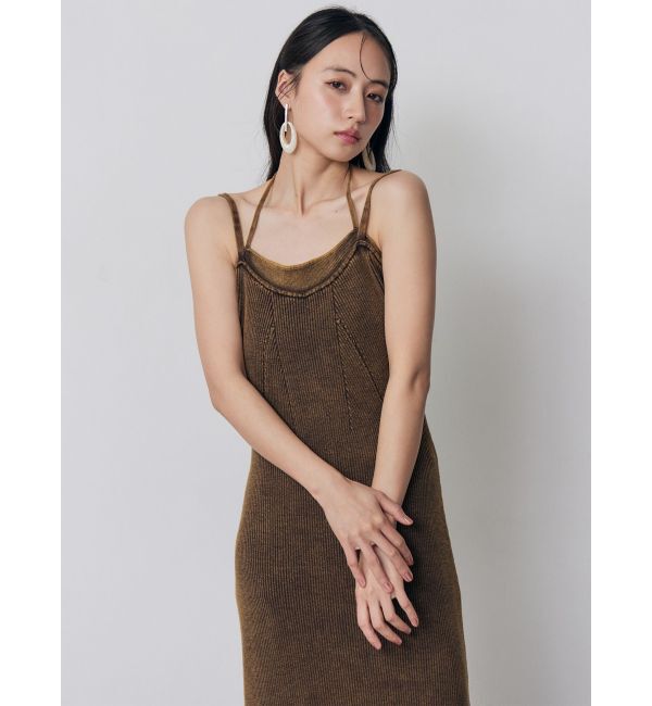 MURUA「レイヤードライクニットキャミワンピース」|ワンピース|